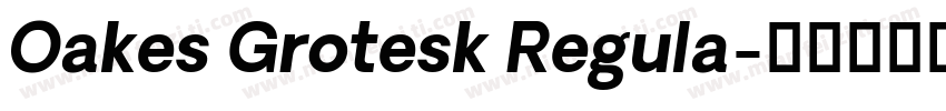 Oakes Grotesk Regula字体转换